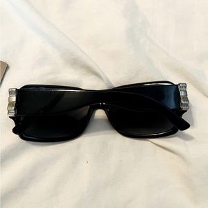 Versace Women’s black sunglasses-these are fantastic but too large for my face
